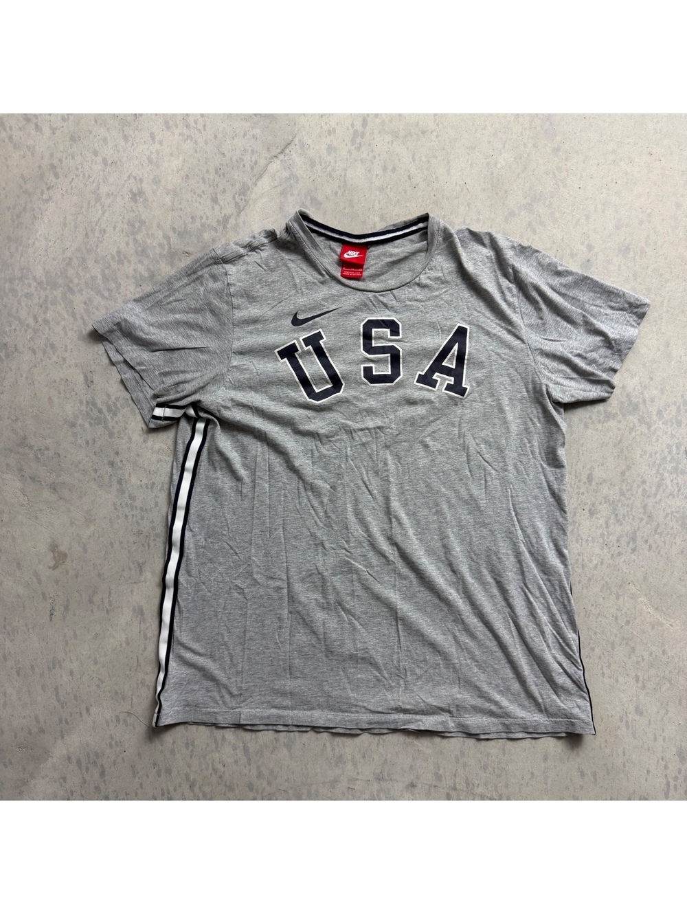 Nike USA Striped Graphic T Shirt Sz. XL Muscle